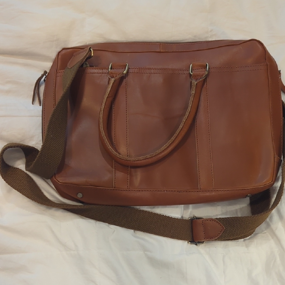 Brown Leather Men's Bag - Picture 3 of 7